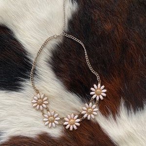 Flower statement necklace